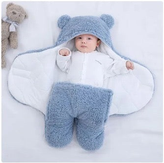 NEW BORN BABY WRAP BLANKET FOR WINTER 2025-26 SKY BLUE