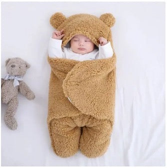 NEW BORN BABY WRAP BLANKET FOR WINTER 2025-26 BROWN