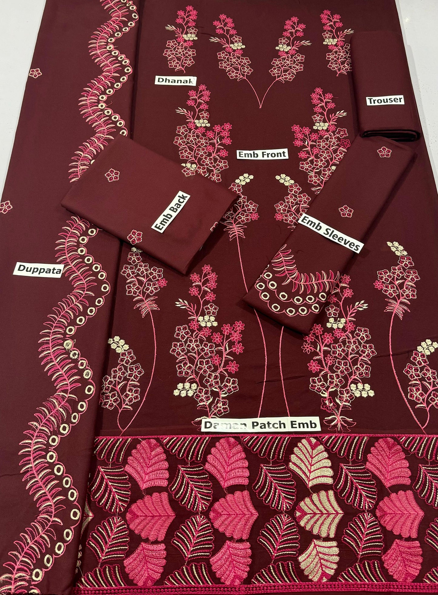 ZIVA | DHANAK 3 PIECE FULL EMBROIDERED SUIT FOR WINTER 2024-2025