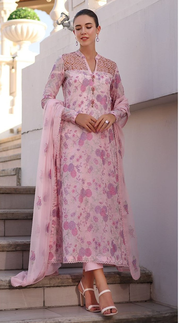 BAREEZE | DHANAK 3 PIECE FULL EMBROIDERED SUIT FOR WINTER 2024-2025
