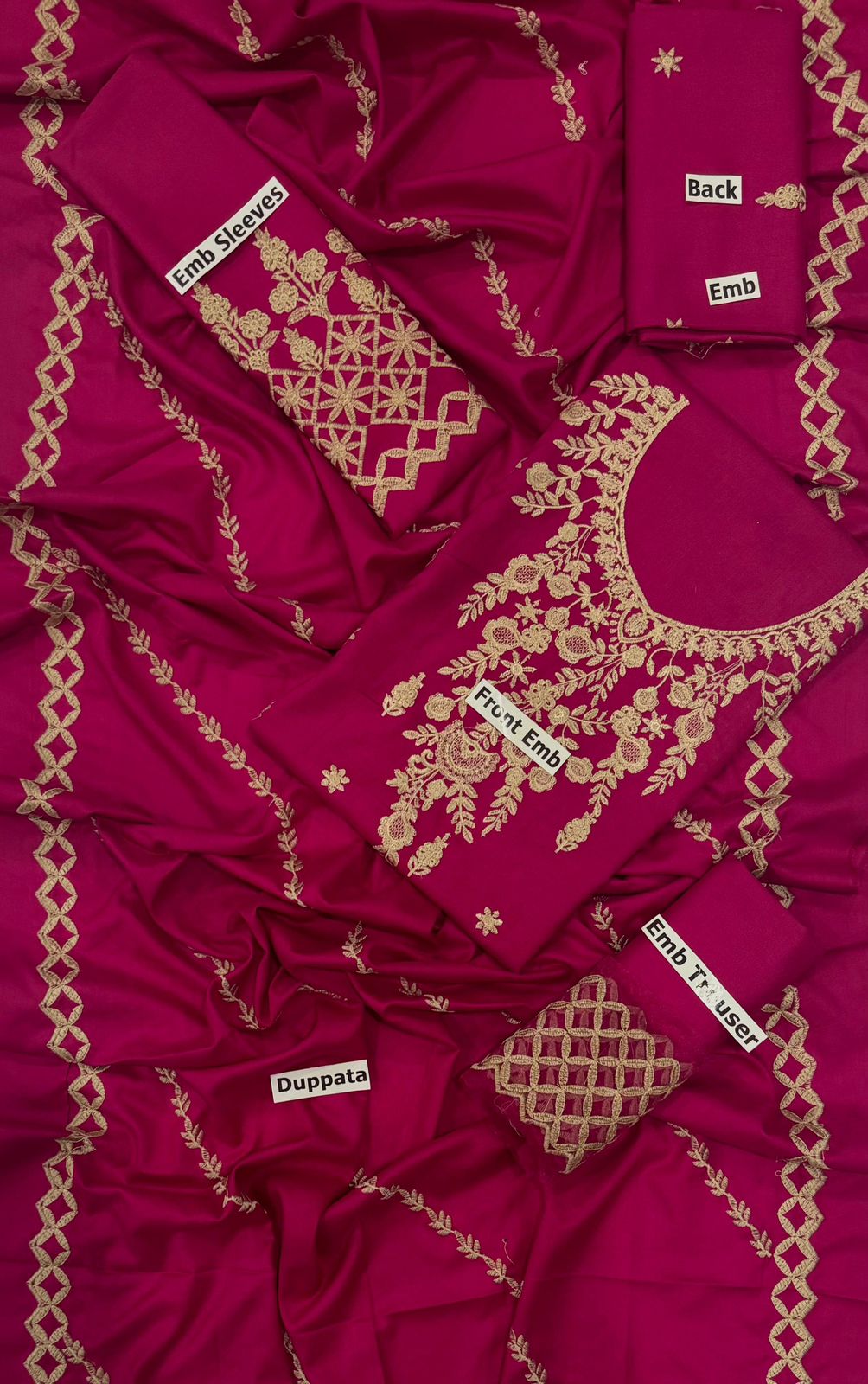 SUNNIA MANAHIL | DHANAK 3 PIECE FULL EMBROIDERED SUIT FOR WINTER 2024-2025