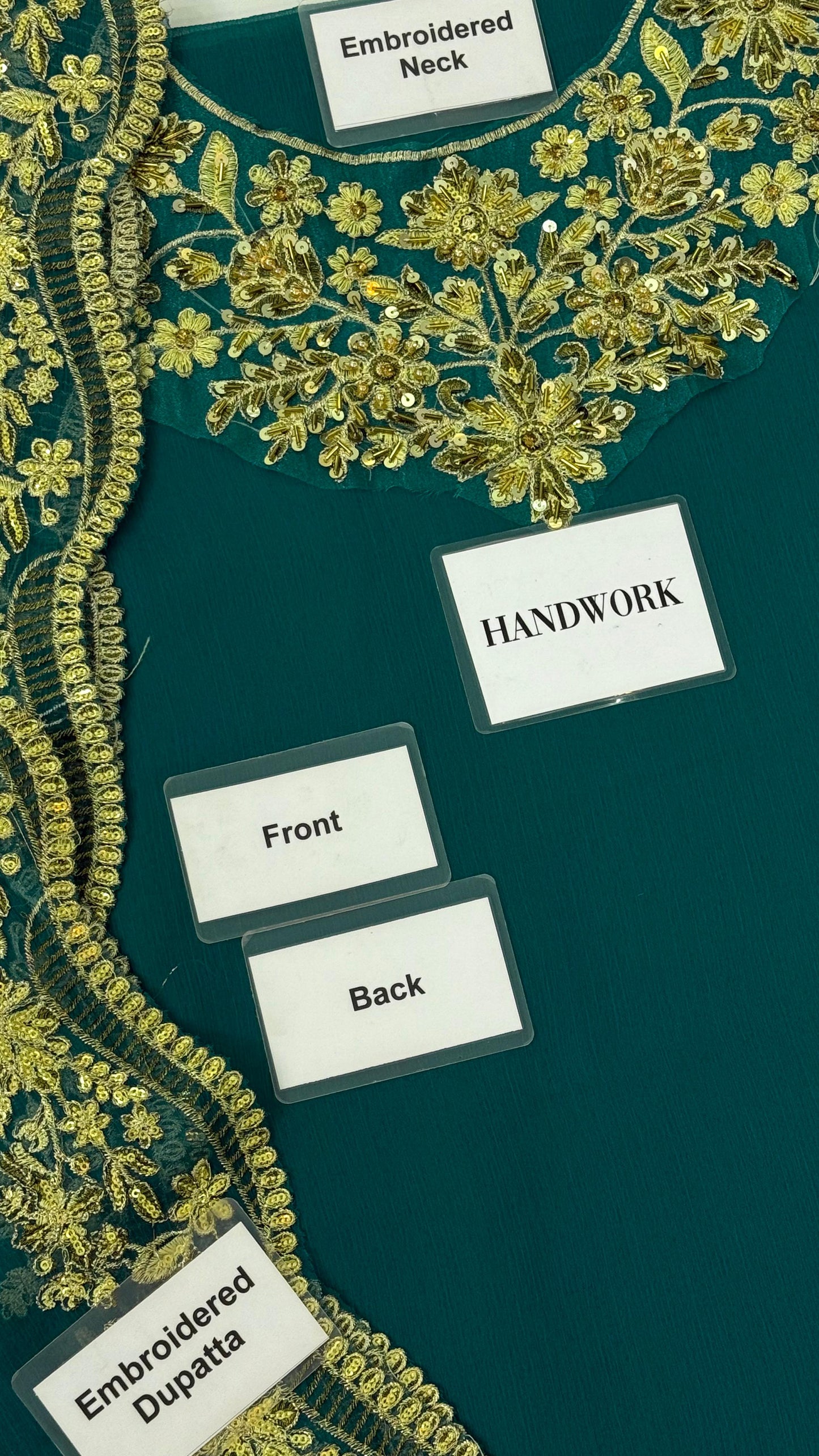 BAROQUE | CHIFFON 3 PIECE FULL HEAVY EMB SUIT FOR WINTER PARTY WEAR 2025