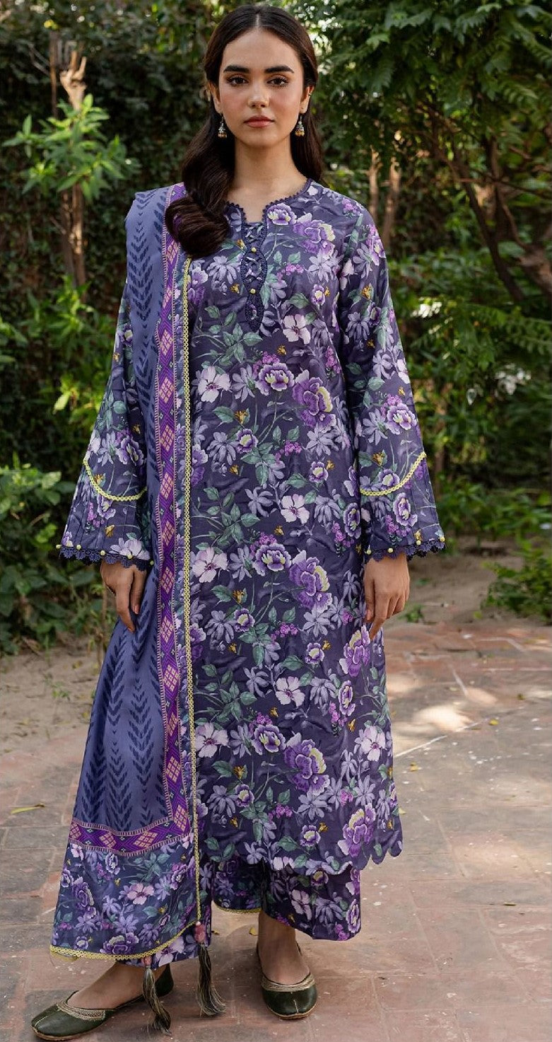 BAROQUE | KHADAR 3 PIECE PRINT SUIT FOR WINTER 2024-2025