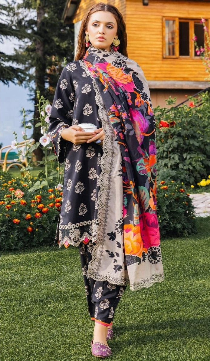 CHARIZMA | KHADAR 3 PIECE PRINT SUIT FOR WINTER 2024-2025