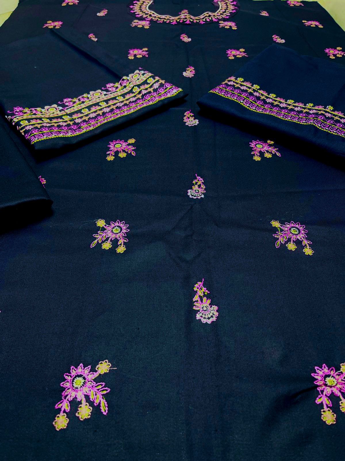 LIME LIGHT | DHANAK 2 PIECE FULL EMBRIOIDERY SUIT FOR WINTER 2024-2025