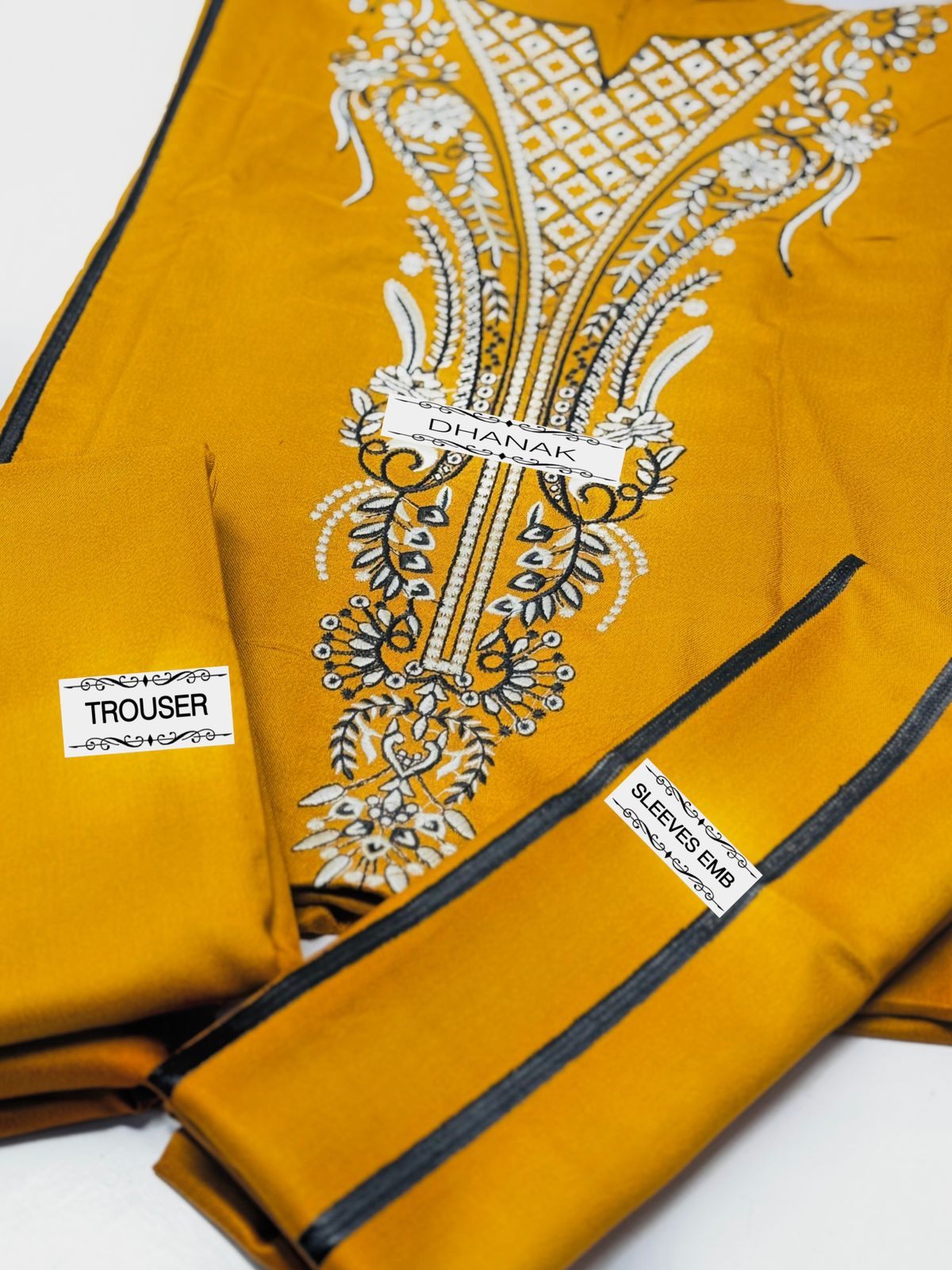 LIME LIGHT | DHANAK 2 PIECE FULL EMBRIOIDERY SUIT FOR WINTER 2024-2025