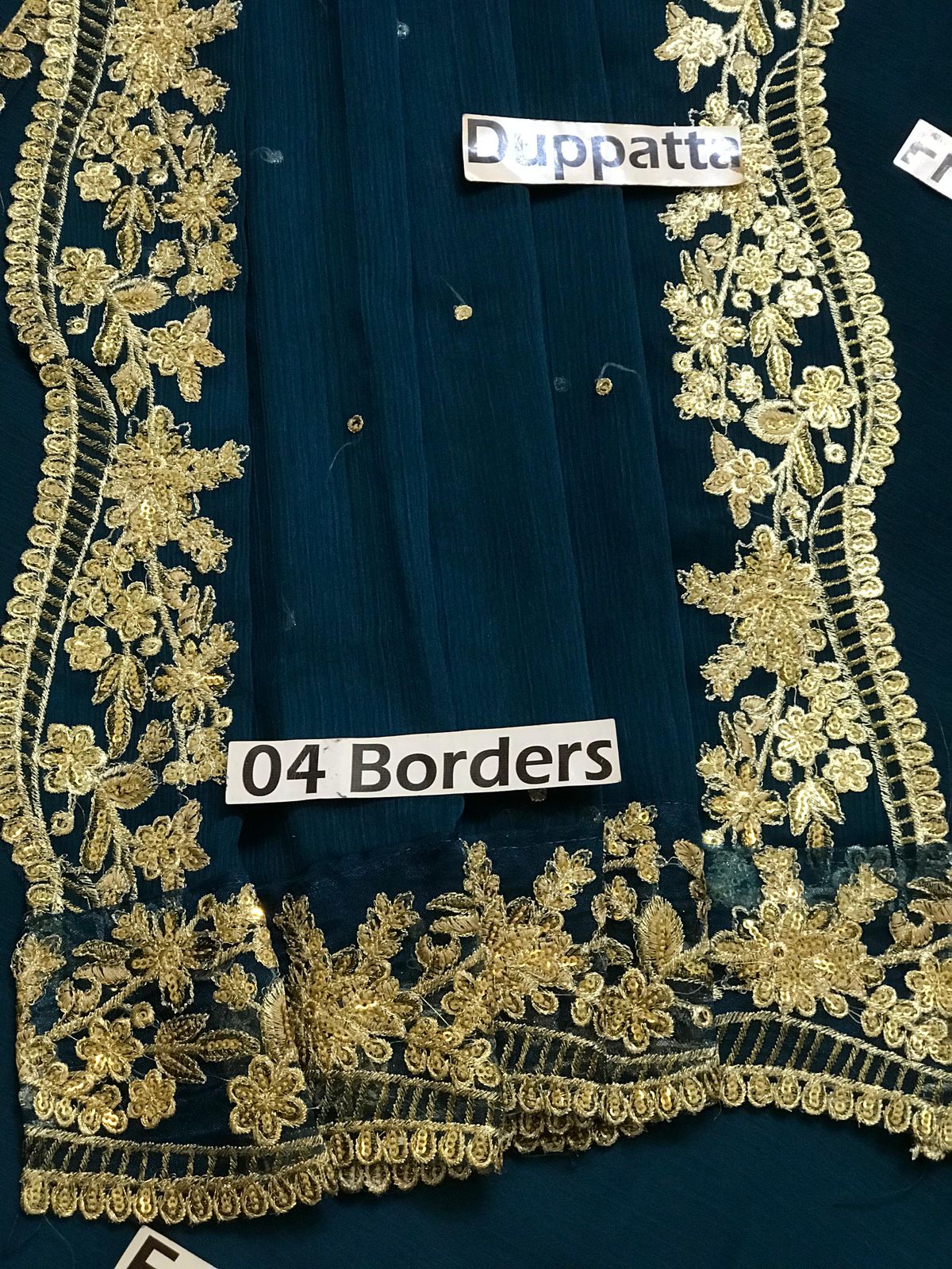 BAROQUE | CHIFFON 3 PIECE FULL HEAVY EMB SUIT FOR WINTER PARTY WEAR 2025