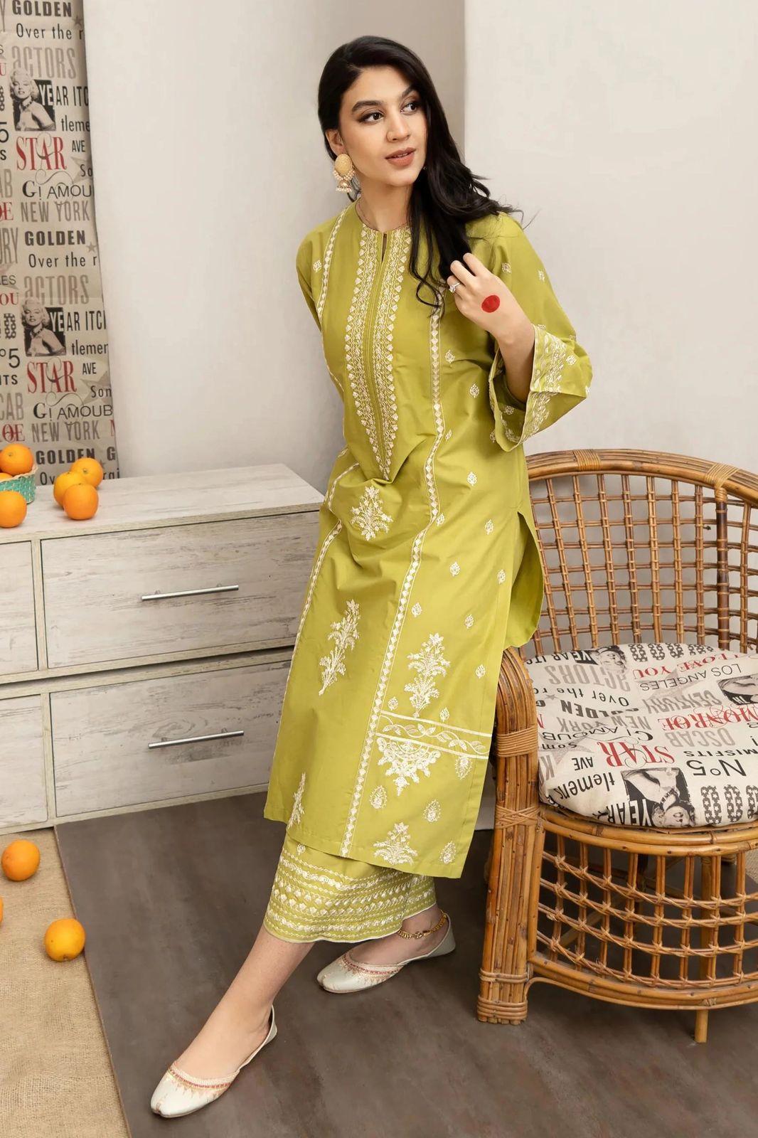 URGE | LAWN 3 PIECE UNSTICHED FULL HEAVY EMB SUIT FOR SUMMER 2025