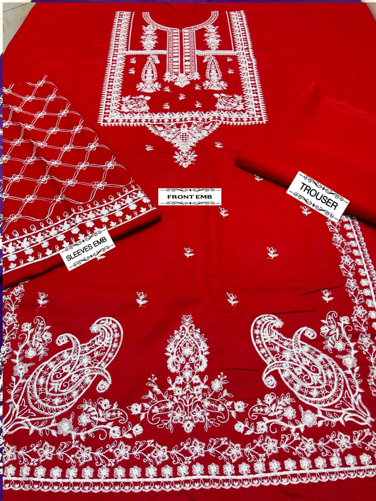 BAREEZE | LAWN 2 PIECE UNSTICHED FULL HEAVY EMB SUIT FOR SUMMER 2025