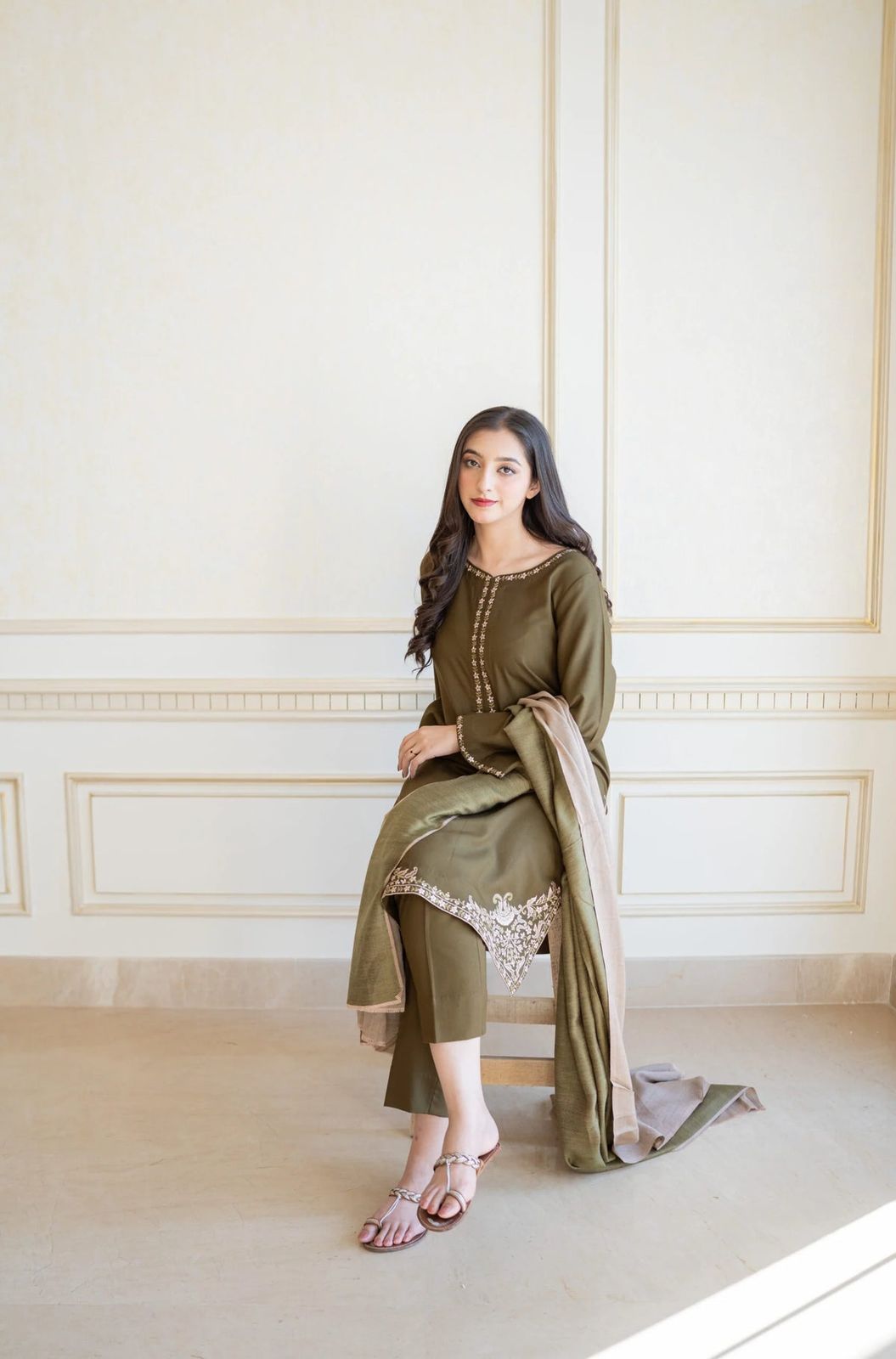 ASLING | LAWN 3 PIECE UNSTICHED FULL HEAVY EMB SUIT FOR SUMMER 2025
