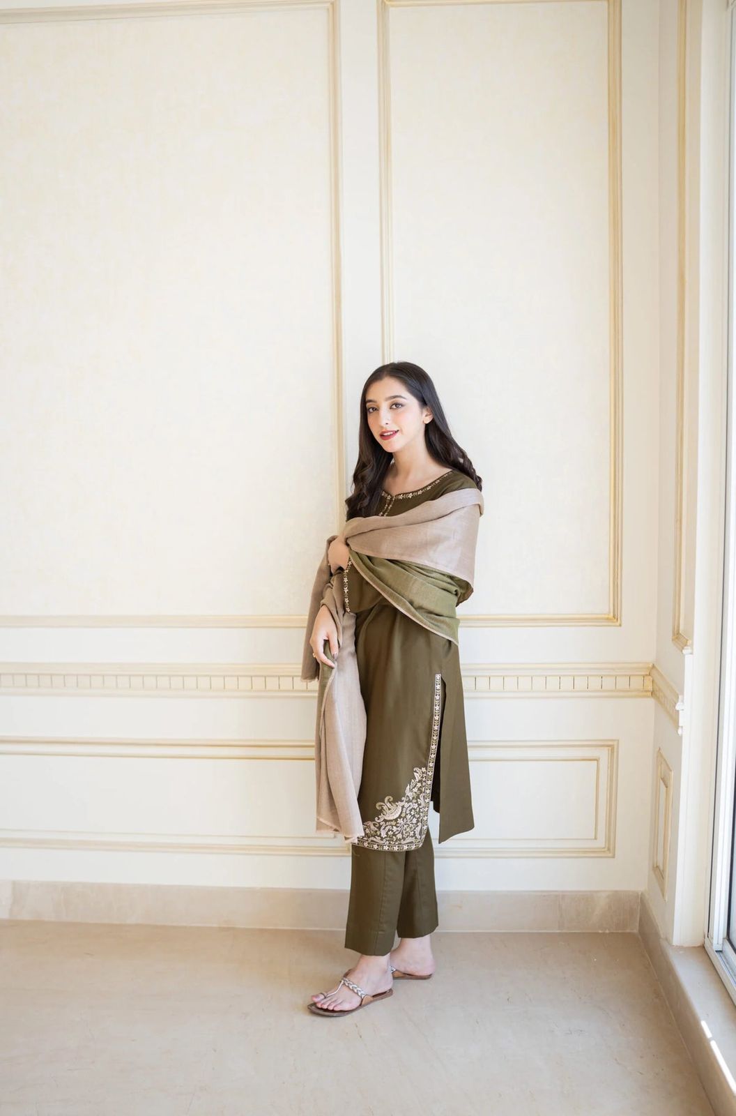ASLING | LAWN 3 PIECE UNSTICHED FULL HEAVY EMB SUIT FOR SUMMER 2025