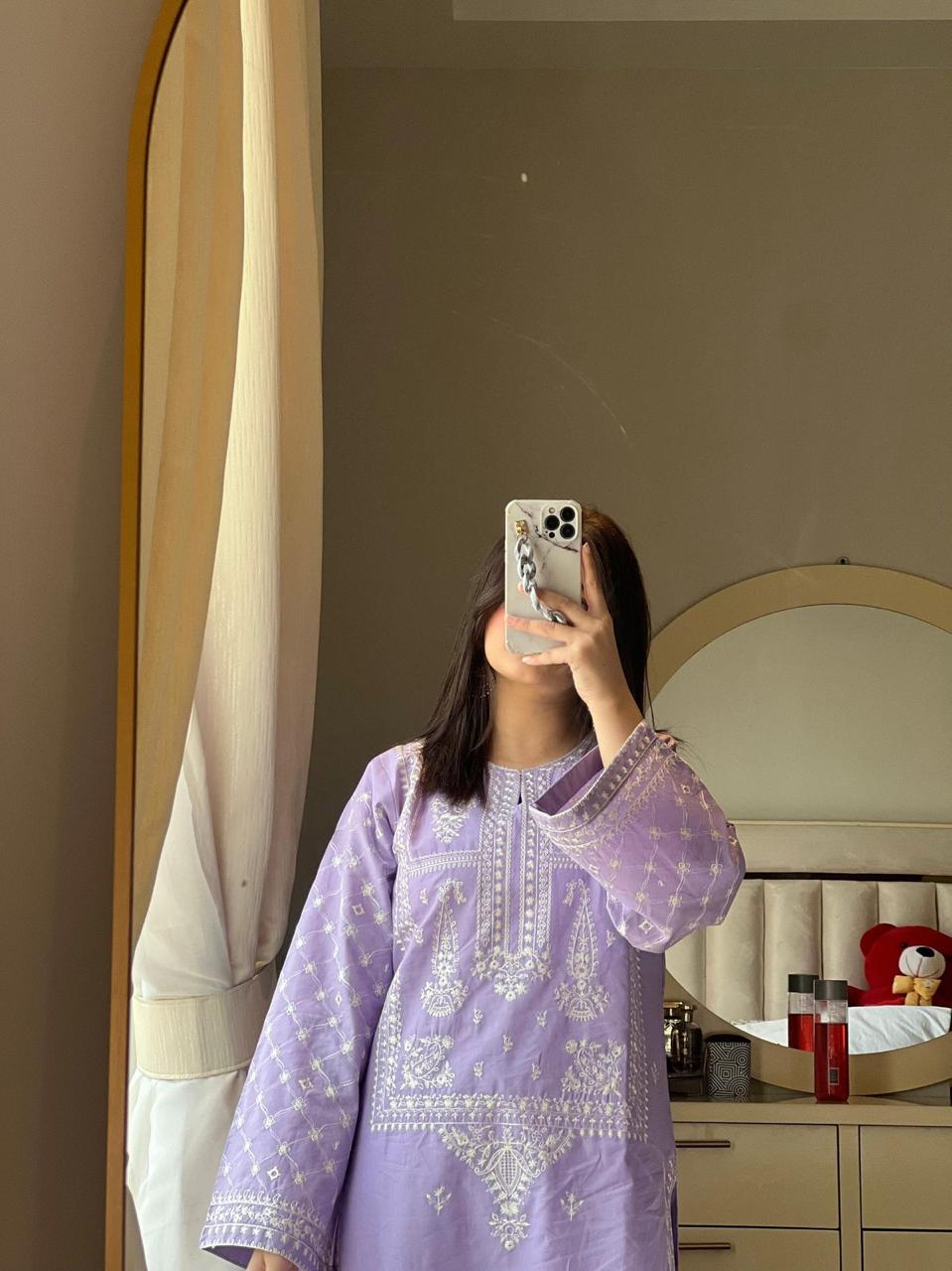 BAREEZE | LAWN 2 PIECE UNSTICHED FULL HEAVY EMB SUIT FOR SUMMER 2025