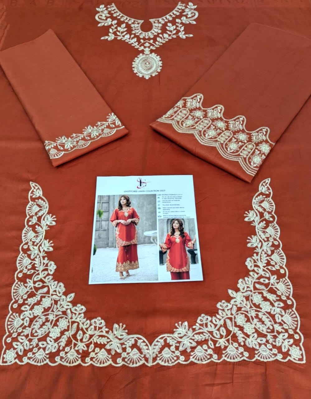 CROSS STICH | LAWN 2 PIECE UNSTICHED FULL HEAVY EMB SUIT FOR SUMMER 2025
