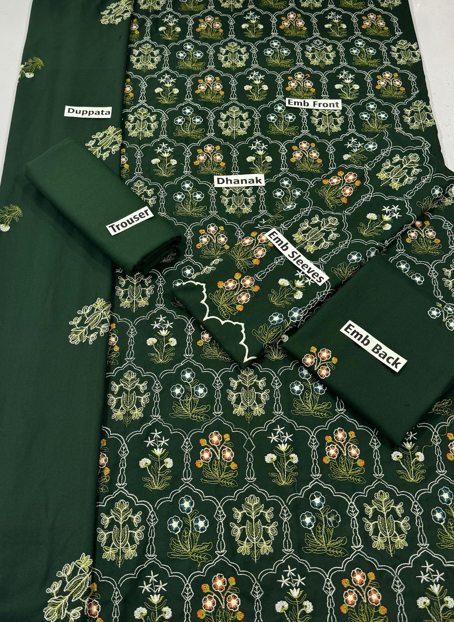 AZURE | DHANAK 3 PIECE FULL EMBROIDERED SUIT FOR WINTER 2024-2025
