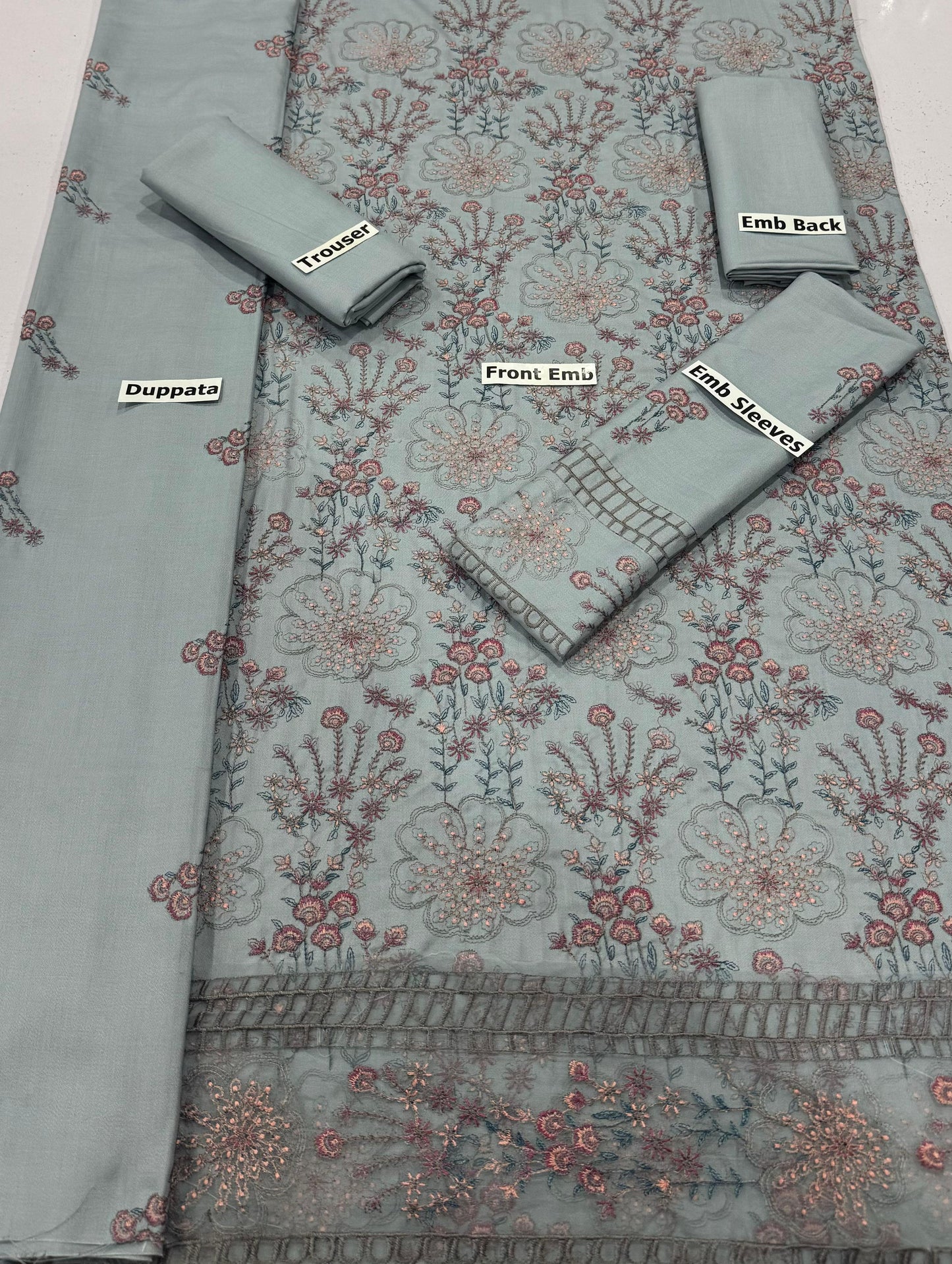 BAREEZE | DHANAK 3 PIECE FULL EMBROIDERED SUIT FOR WINTER 2024-2025