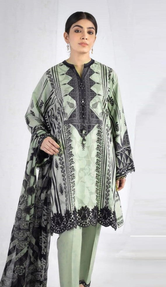 SAPPHIRE | DHANAK 3 PIECE HEAVY EMB SUIT FOR WINTER 2024-2025 D-8842A