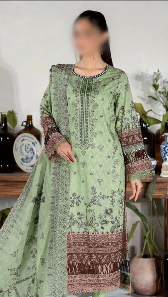 JOHRA | DHANAK 3 PIECE HEAVY EMB SUIT FOR WINTER 2024-2025 D-9002B