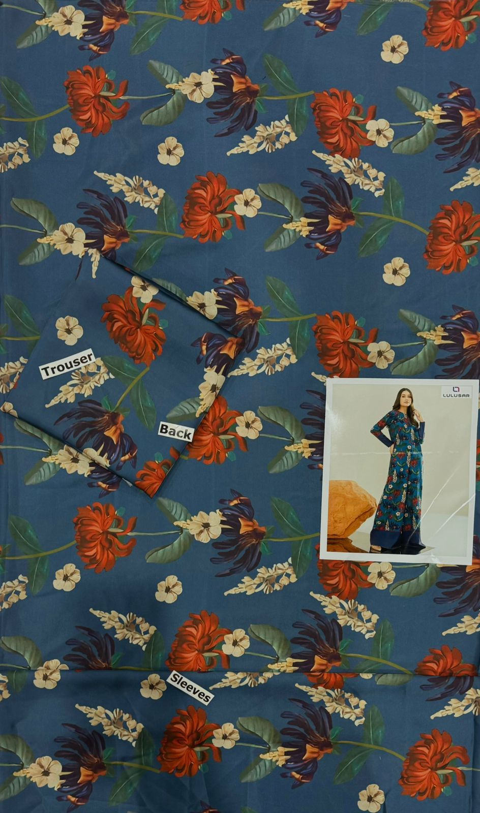 LULUSAR | DIGITAL PRINTED 2 PIECE WITH DIGITAL PRINTED SHIRT & TROUSER FOR WINTER 2024-2025