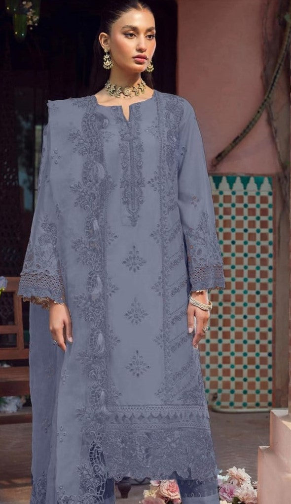 MOTIFZ | KHADAR 3 PIECE HEAVY EMB SUIT FOR WINTER 2024-2025 D-8566A