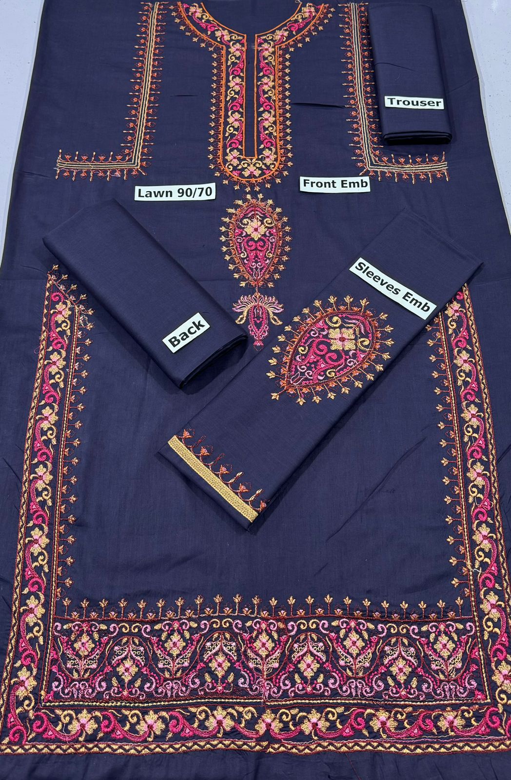 ITTEHAD | LAWN 2 PIECE FULL EMB UNSTICHED SUIT FOR SUMMER 2025