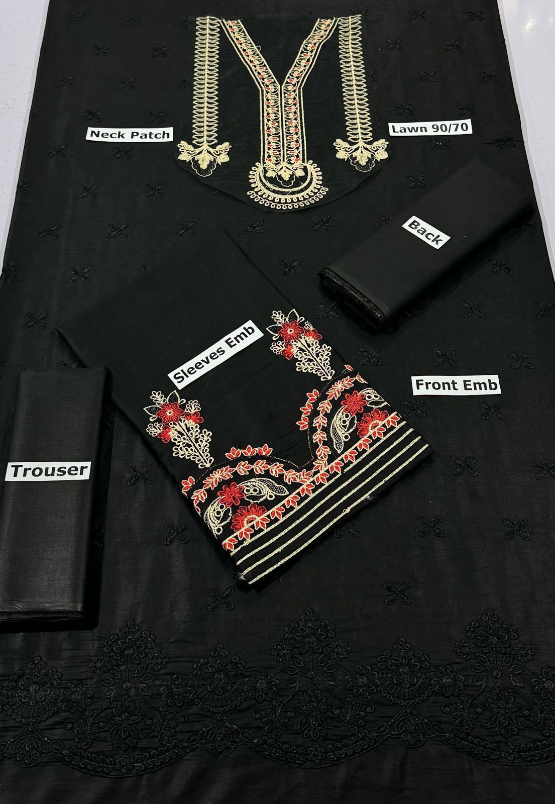 MARIA B | LAWN 2 PIECE FULL EMB UNSTICHED SUIT FOR SUMMER 2025