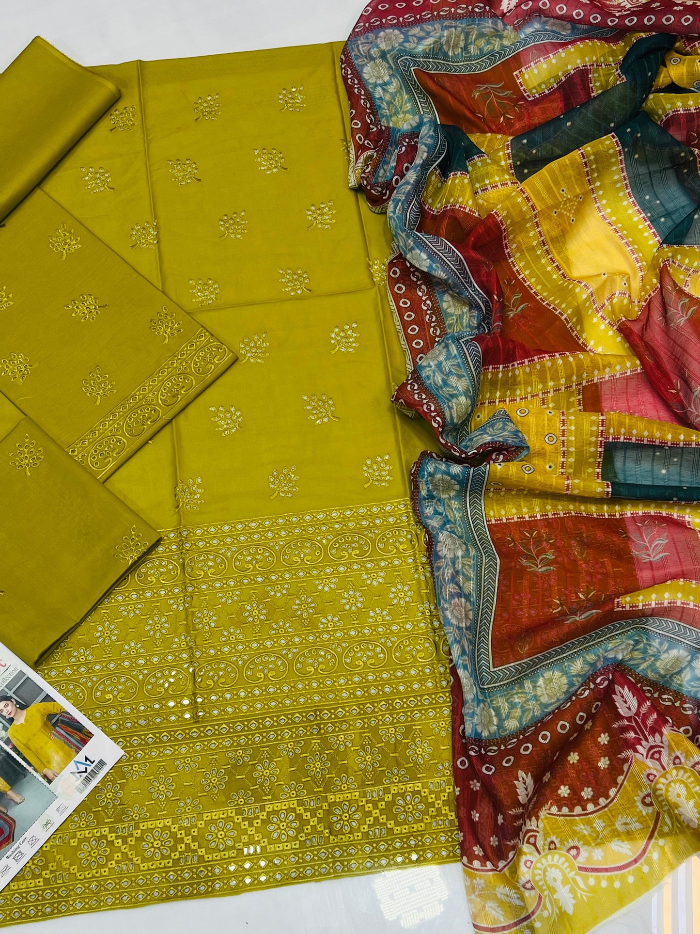 SAIRA RIZWAN | LAWN 3 PIECE UNSTICHED FULL HEAVY EMB SUIT FOR SUMMER 2025