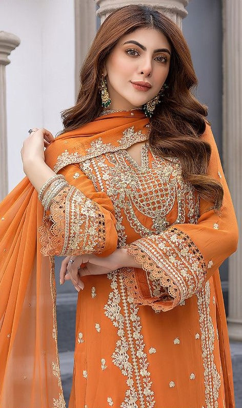 MARIYAM & MARIA | LAWN 3 PIECE UNSTICHED FULL HEAVY EMB SUIT FOR SUMMER 2025
