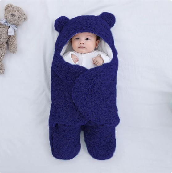 NEW BORN BABY WRAP BLANKET FOR WINTER 2025-26 BLUE