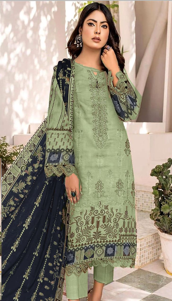 LimeLight | Dhanak 3 Piece EMB Suit For Winter 2024-2025