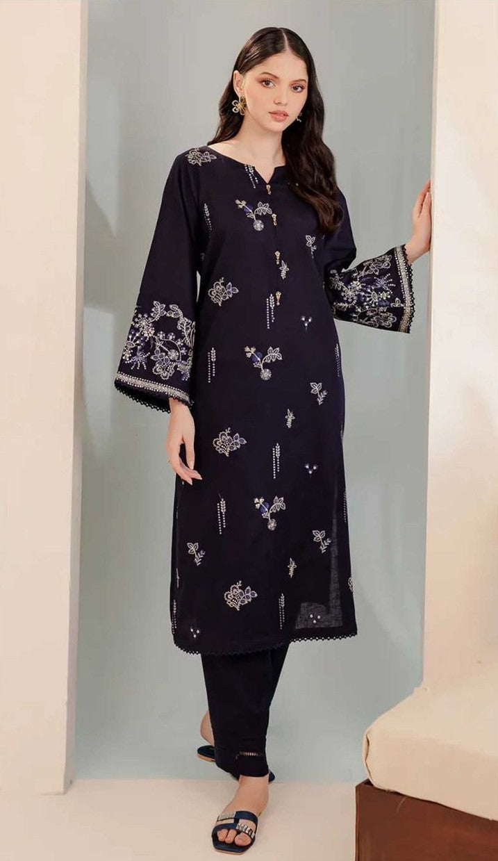 AIZA NOOR | DHANAK 3 PIECE FULL EMBROIDERED SUIT FOR WINTER 2024-2025