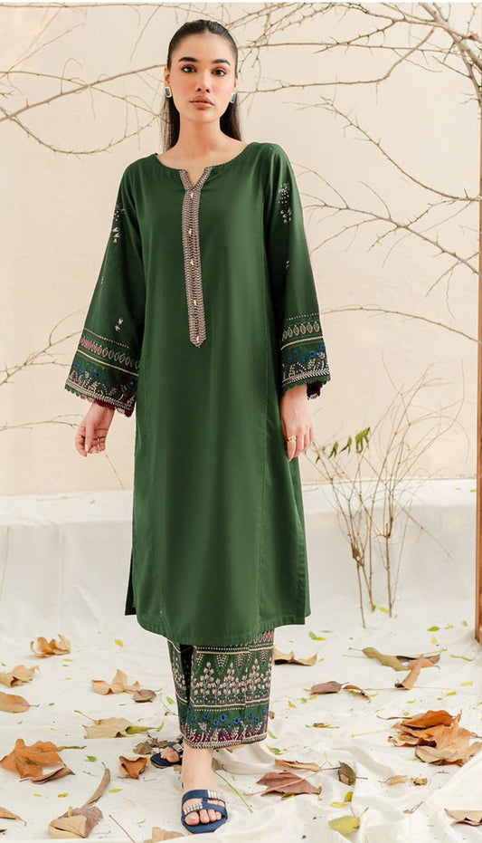 BEECHTREE | DHANAK 3 PIECE FULL EMBROIDERED SUIT FOR WINTER 2024-2025