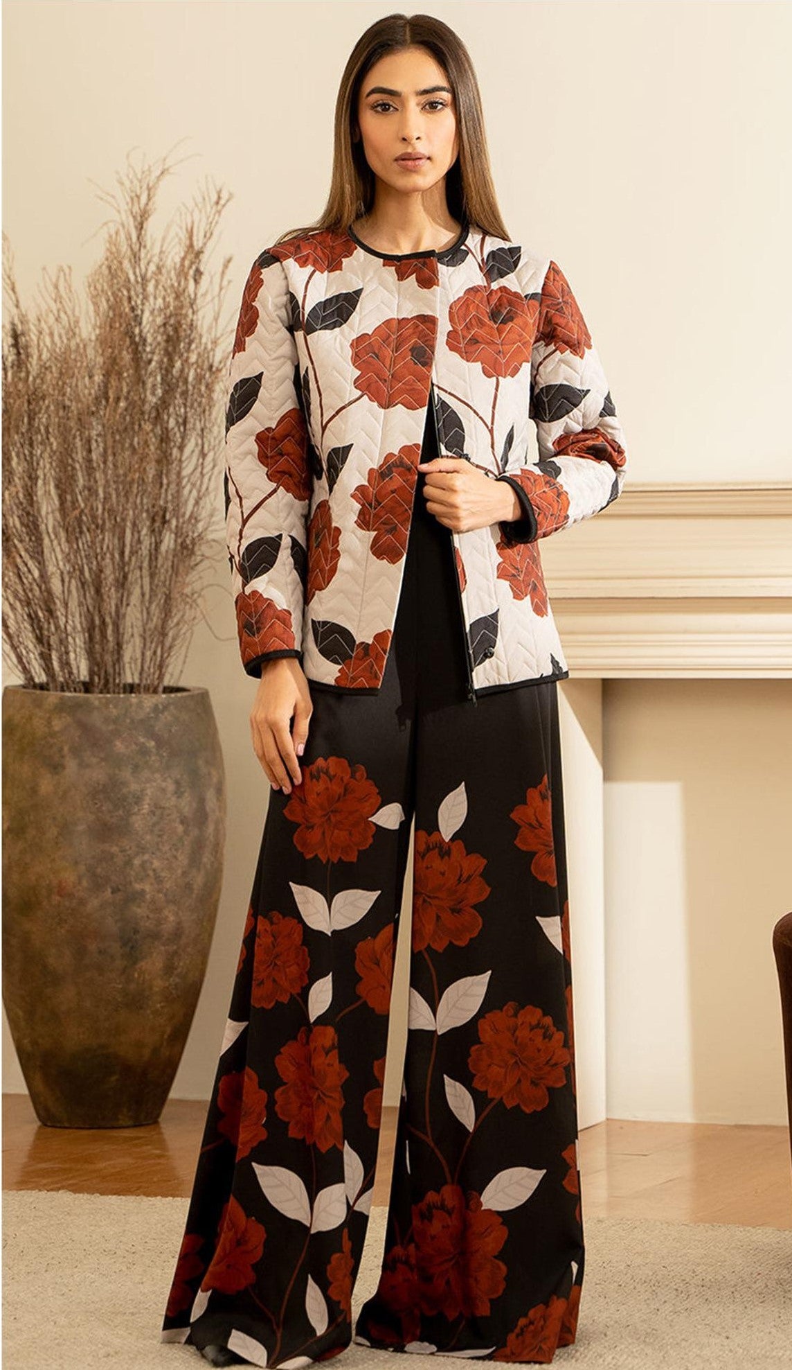 LULUSAR | DIGITAL PRINTED 2 PIECE WITH DIGITAL PRINTED SHIRT & TROUSER FOR WINTER 2024-2025