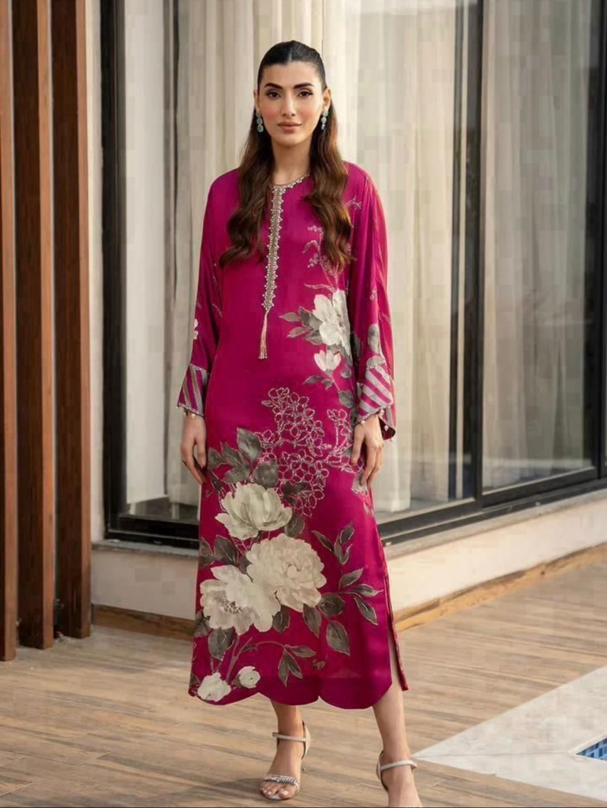 LULUSAR | DIGITAL PRINTED 2 PIECE WITH DIGITAL PRINTED SHIRT & TROUSER FOR WINTER 2024-2025