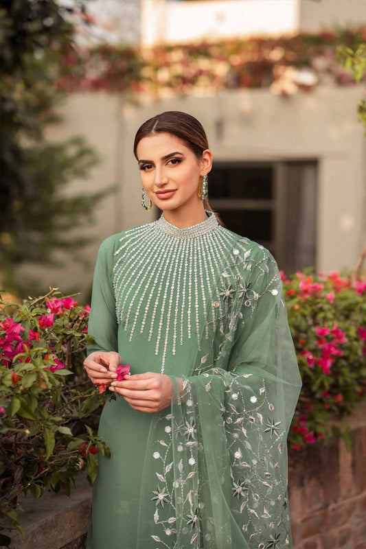 NATASHA KAMAL | DHANAK 3 PIECE FULL HEAVY EMBROIDERED SUIT FOR WINTER 2024-2025