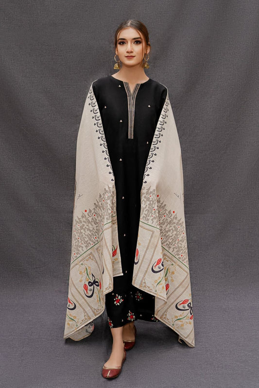 URGE | DHANAK 3 PIECE FULL EMBROIDERED SUIT FOR WINTER 2024-2025