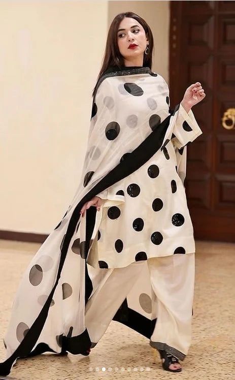 YAMNAYADI | DHANAK 3 PIECE FULL HEAVY EMBROIDERED SUIT FOR WINTER 2024-2025