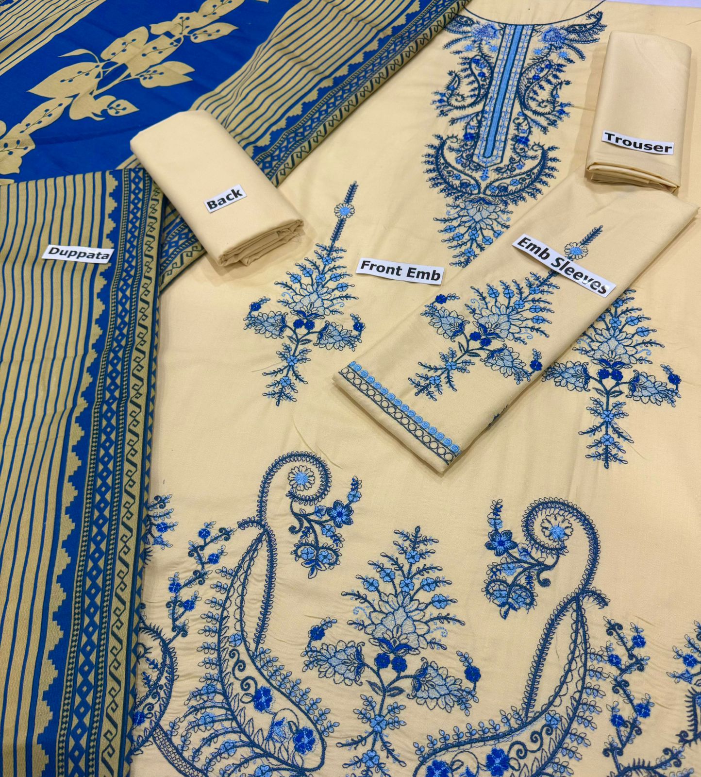 MARIA.B | DHANAK 3 PIECE FULL HEAVY EMBROIDERED SUIT FOR WINTER 2024-2025