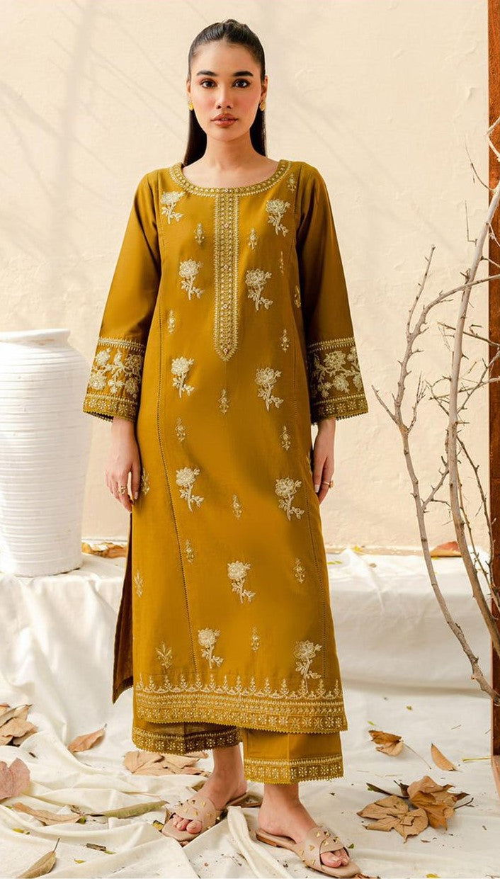 BATIK | DHANAK 3 PIECE FULL HEAVY EMBROIDERED SUIT FOR WINTER 2024-2025