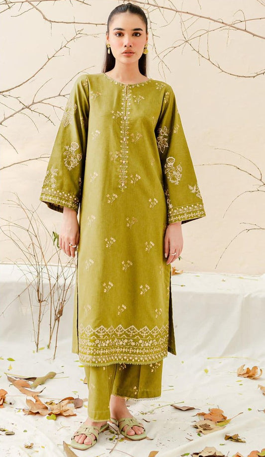 BATIK | DHANAK 3 PIECE FULL HEAVY EMBROIDERED SUIT FOR WINTER 2024-2025