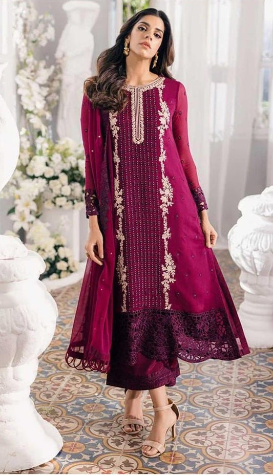 AZURE | DHANAK 3 PIECE FULL EMBROIDERED SUIT FOR WINTER 2024-2025