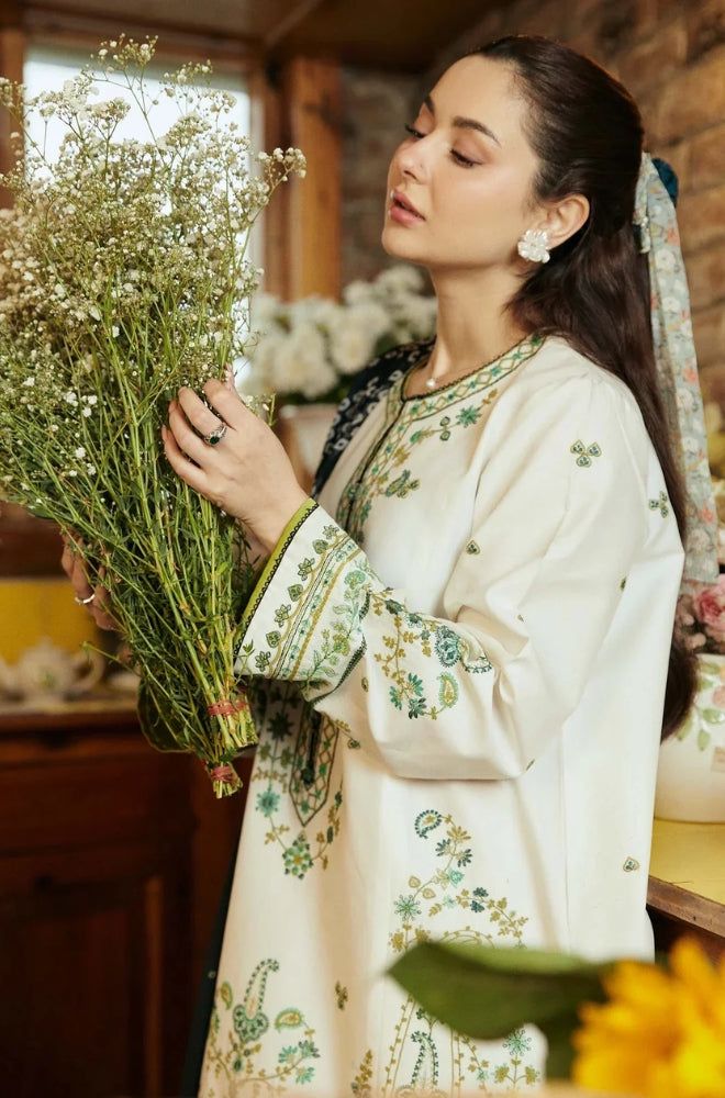 COCO BY ZARA SHAH JHAN | LINEN 3 PIECE FULL EMB SUIT FOR WINTER 2024-2025