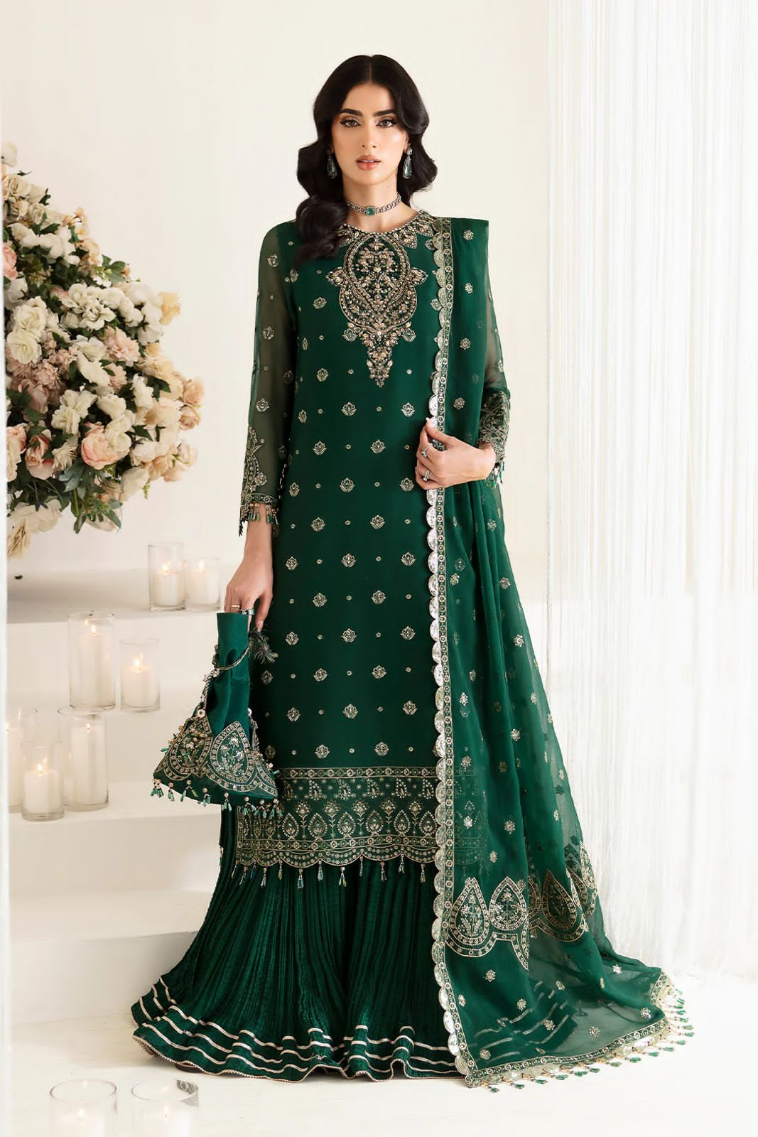 ALIZEH | CHIFFON FULL HEAVY EMBROIDERY SUIT FOR PARTY & MARRIAGE SEASON 2025