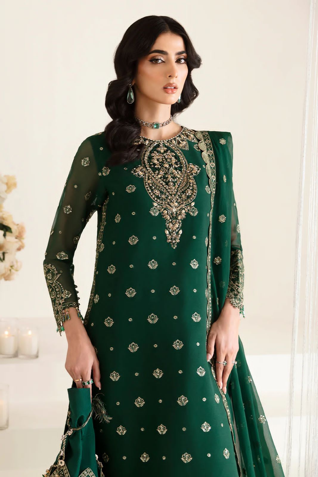 ALIZEH | CHIFFON FULL HEAVY EMBROIDERY SUIT FOR PARTY & MARRIAGE SEASON 2025