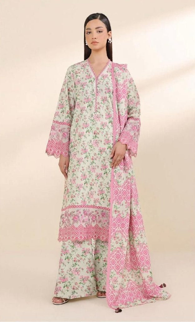 SAPPHIRE | KHADAR 3 PIECE PRINT SUIT FOR WINTER 2024-2025