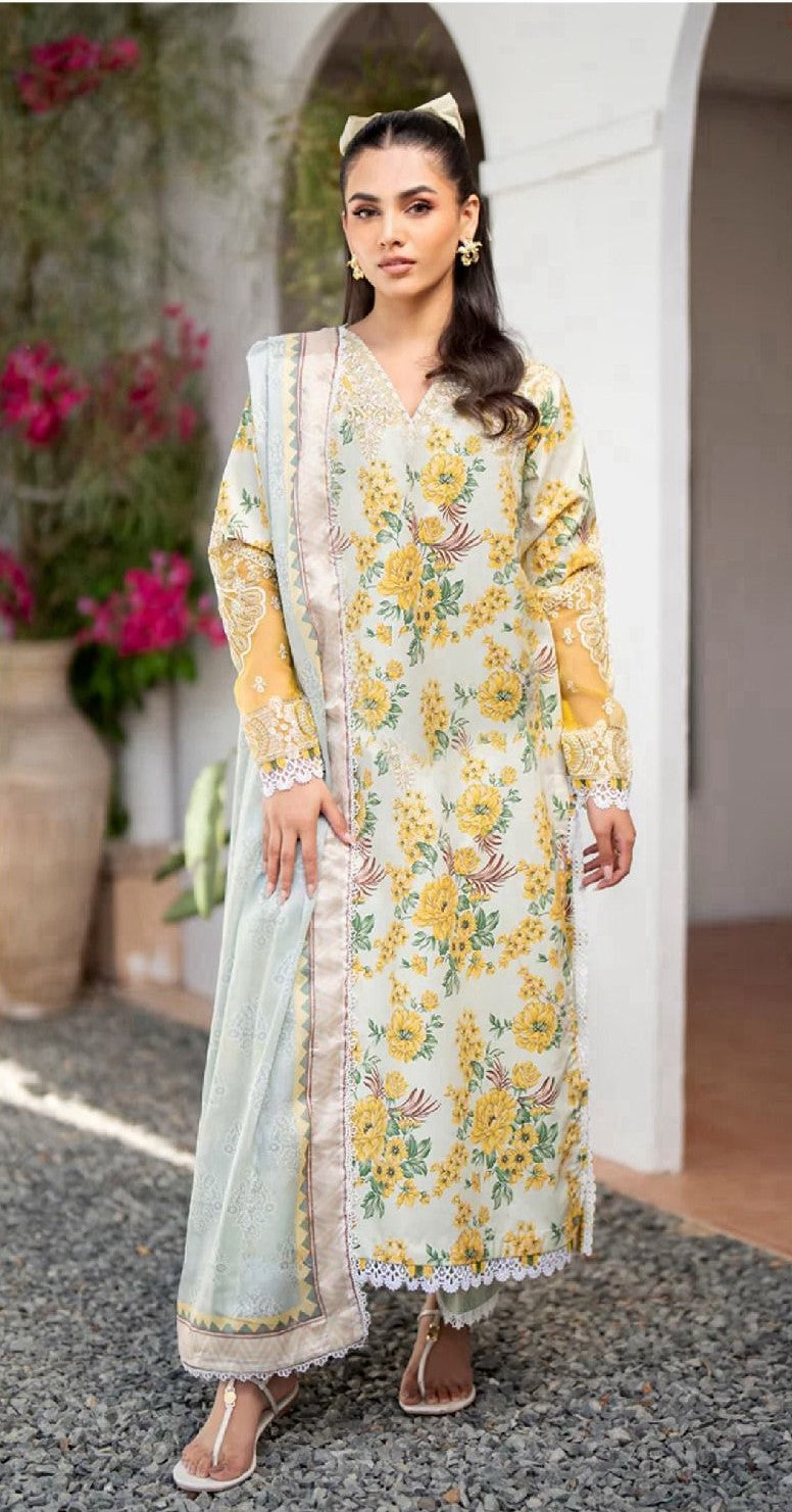 BAROQUE | KHADAR 3 PIECE PRINT SUIT FOR WINTER 2024-2025