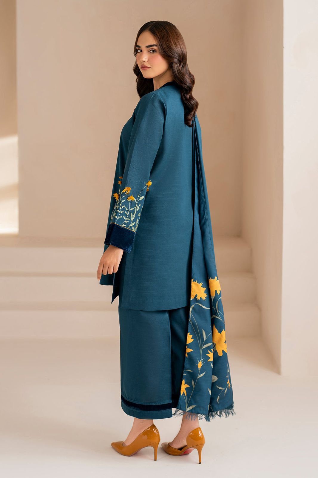 BAROUQE | DHANAK 3 PIECE FULL HEAVY EMB SUIT FOR WINTER 2024-2025