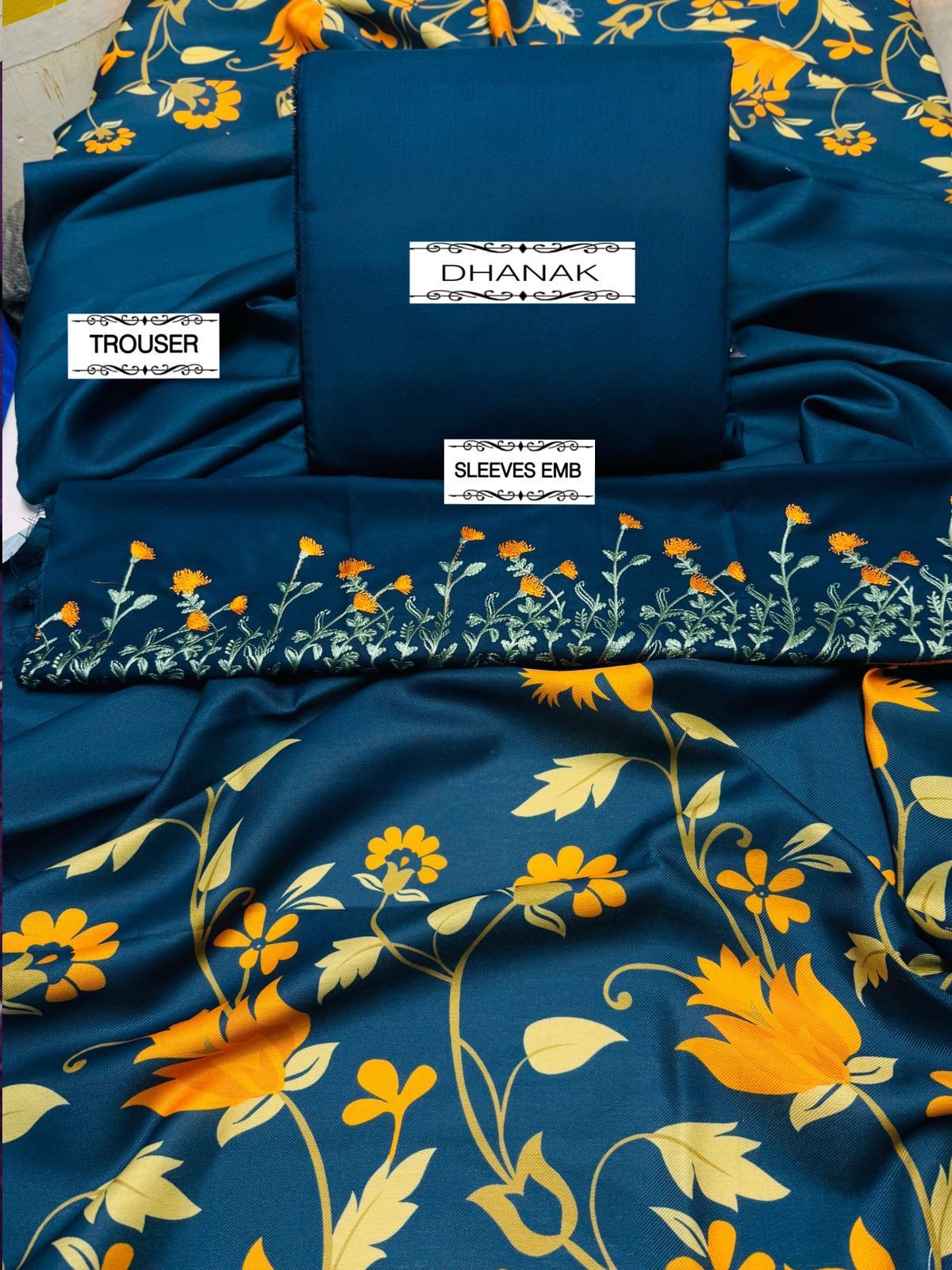 BAROUQE | DHANAK 3 PIECE FULL HEAVY EMB SUIT FOR WINTER 2024-2025