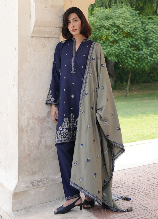 IMAGE | DHANAK 3 PIECE FULL HEAVY EMB SUIT FOR WINTER 2024-2025