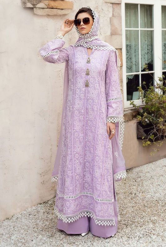 BAREEZE |  LAWN 3 PIECE UNSTICHED FULL HEAVY EMB SUIT FOR SUMMER 2025