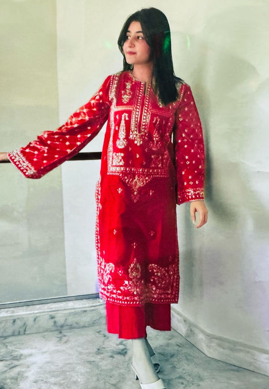 BAREEZE | LAWN 2 PIECE UNSTICHED FULL HEAVY EMB SUIT FOR SUMMER 2025